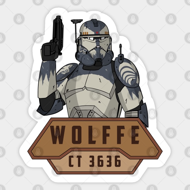 wolffe Sticker by thouless_art